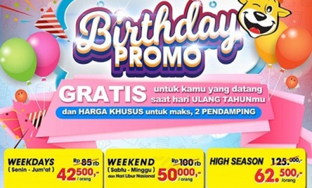 Birthday Promo The Jungle Waterpark Bogor